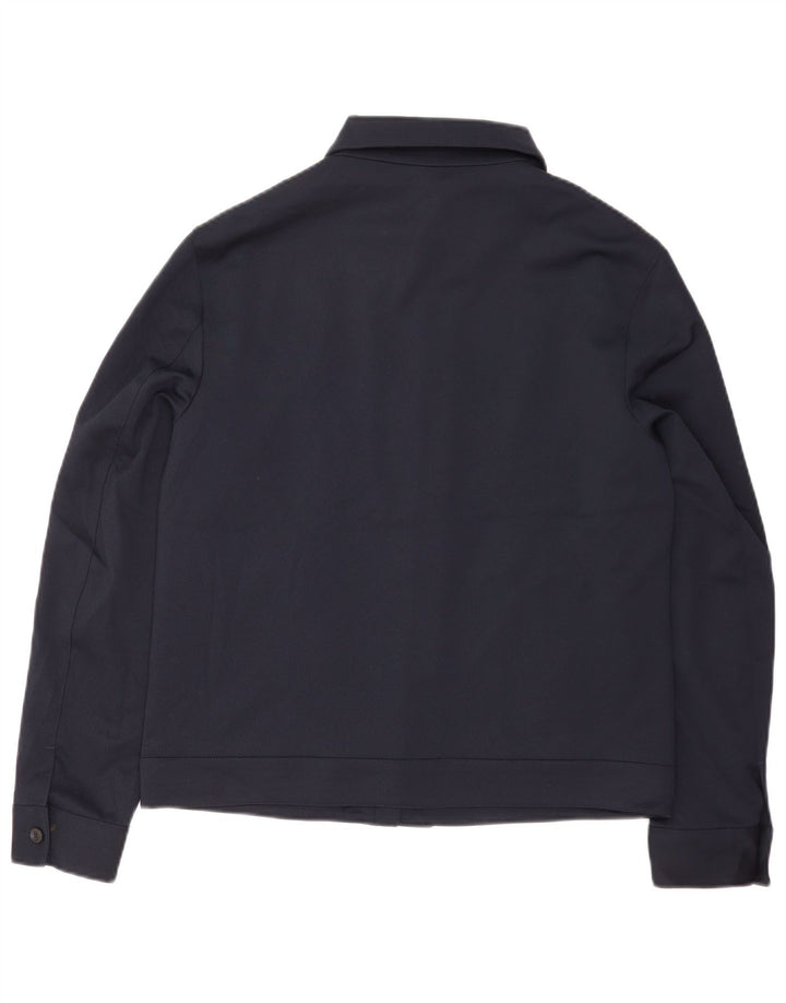 Zara Chaqueta Bomber para Hombre UK 40 Grande Poliéster Azul Marino