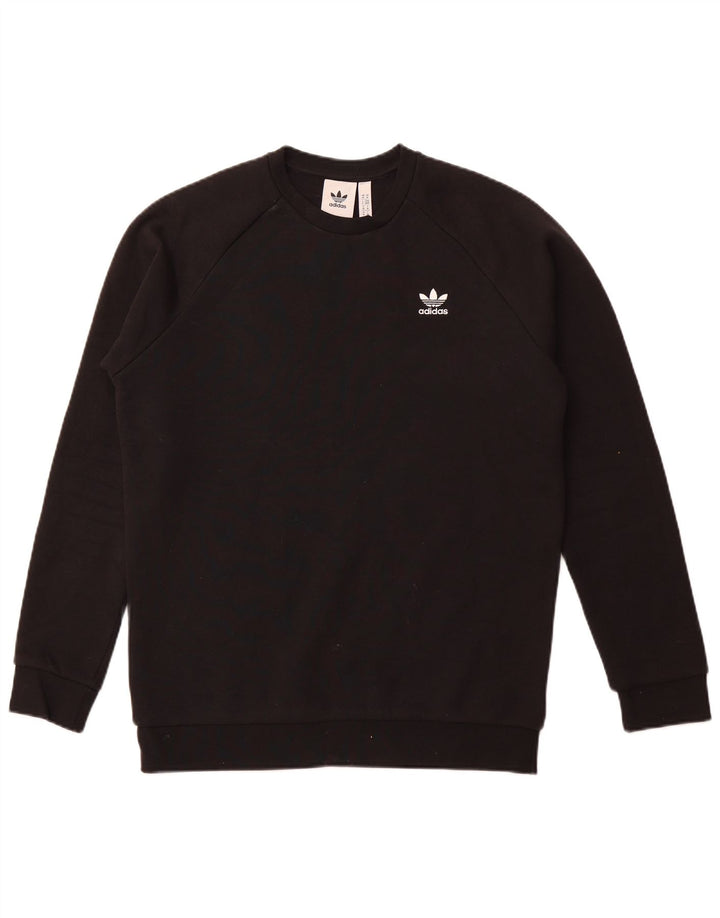 ADIDAS Mens Sweatshirt Jumper Medium Black Cotton