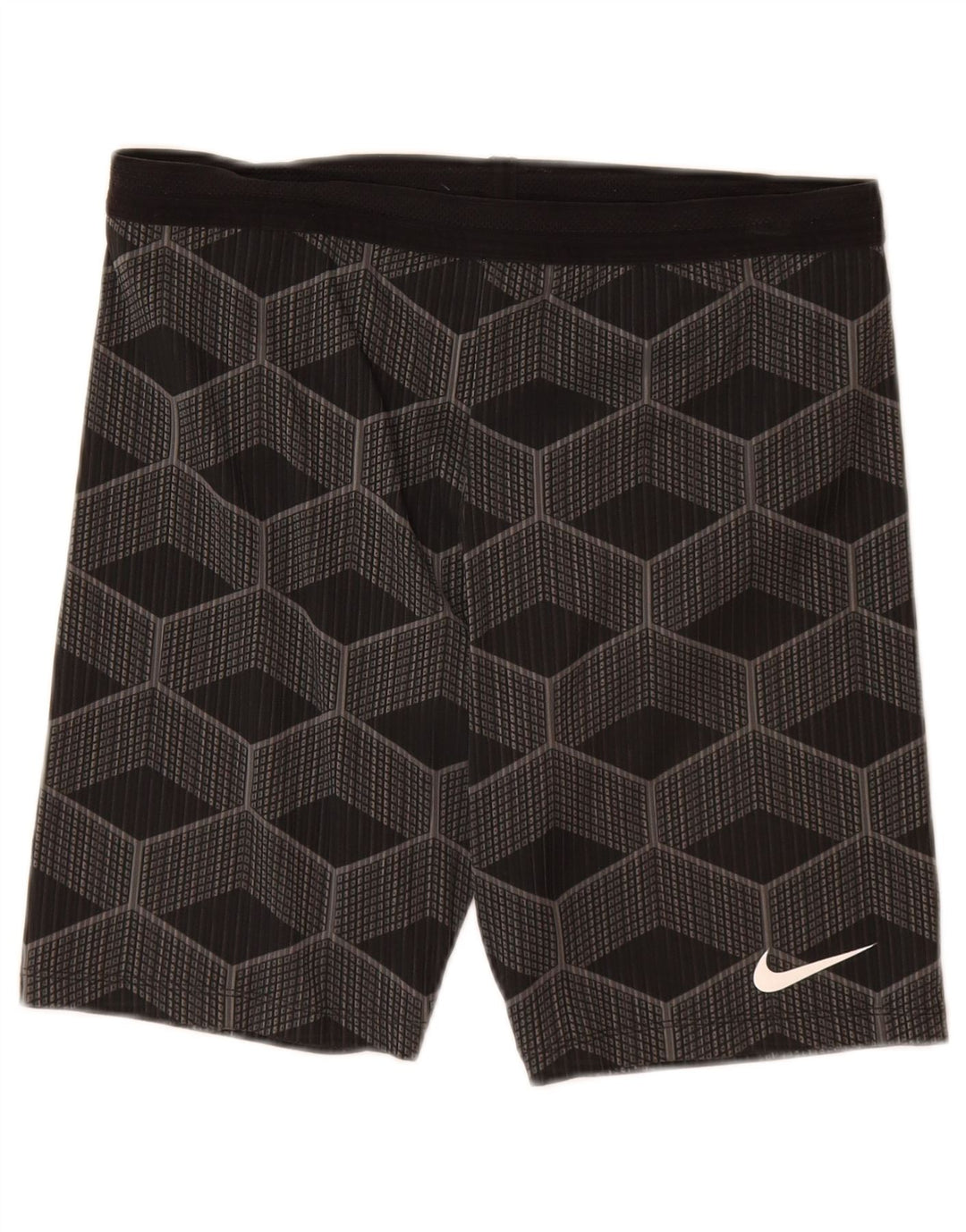 Nike - Pantalones cortos deportivos para hombre, talla grande, gris, geométrico