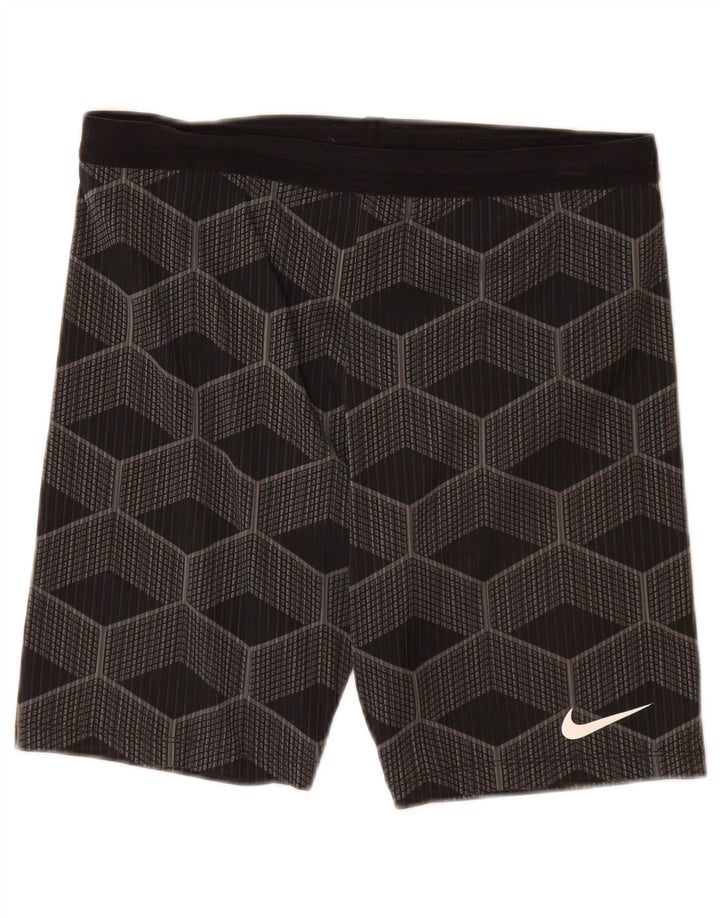 Nike - Pantalones cortos deportivos para hombre, talla grande, gris, geométrico