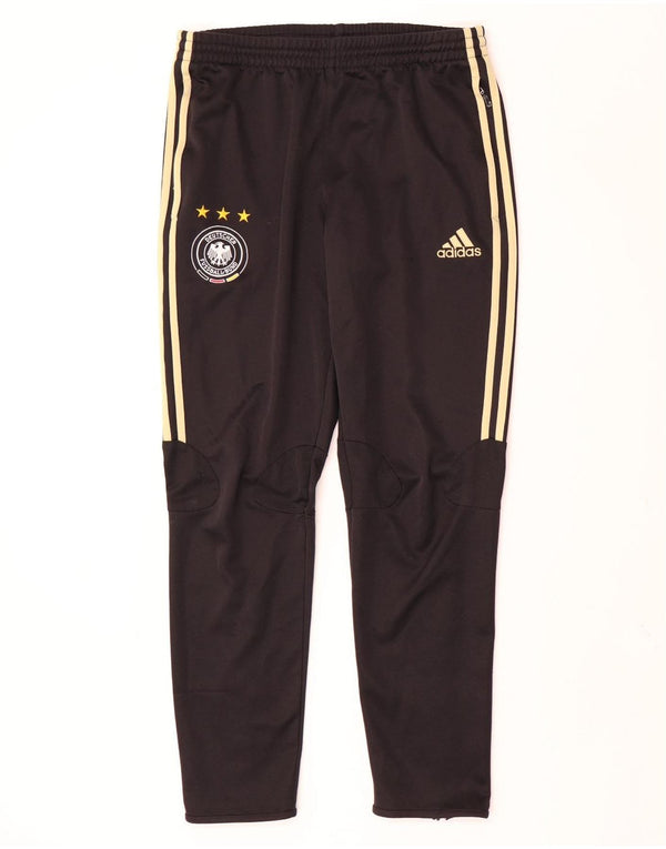 Adidas Pantalones de chándal Deutscher Fussball Bund para hombre, talla 42/44, color negro