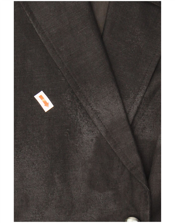 Anna Lugli Chaqueta tipo blazer con doble botonadura para mujer IT 42 Medium Black Floral
