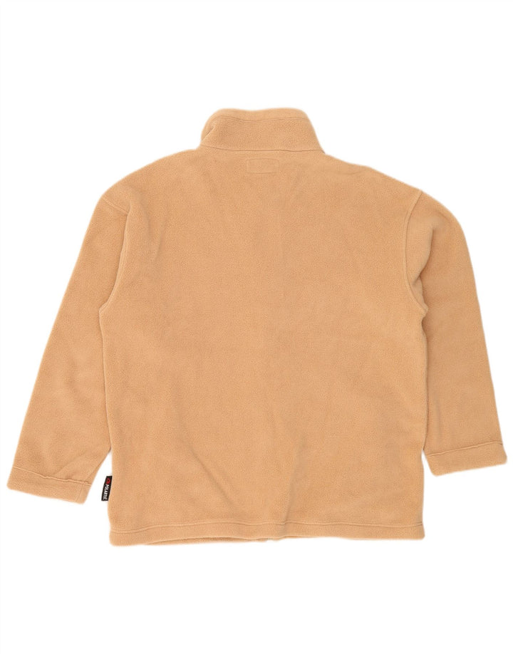 Silvy Chaqueta polar extragrande para mujer UK 18 XL Poliéster floral beige