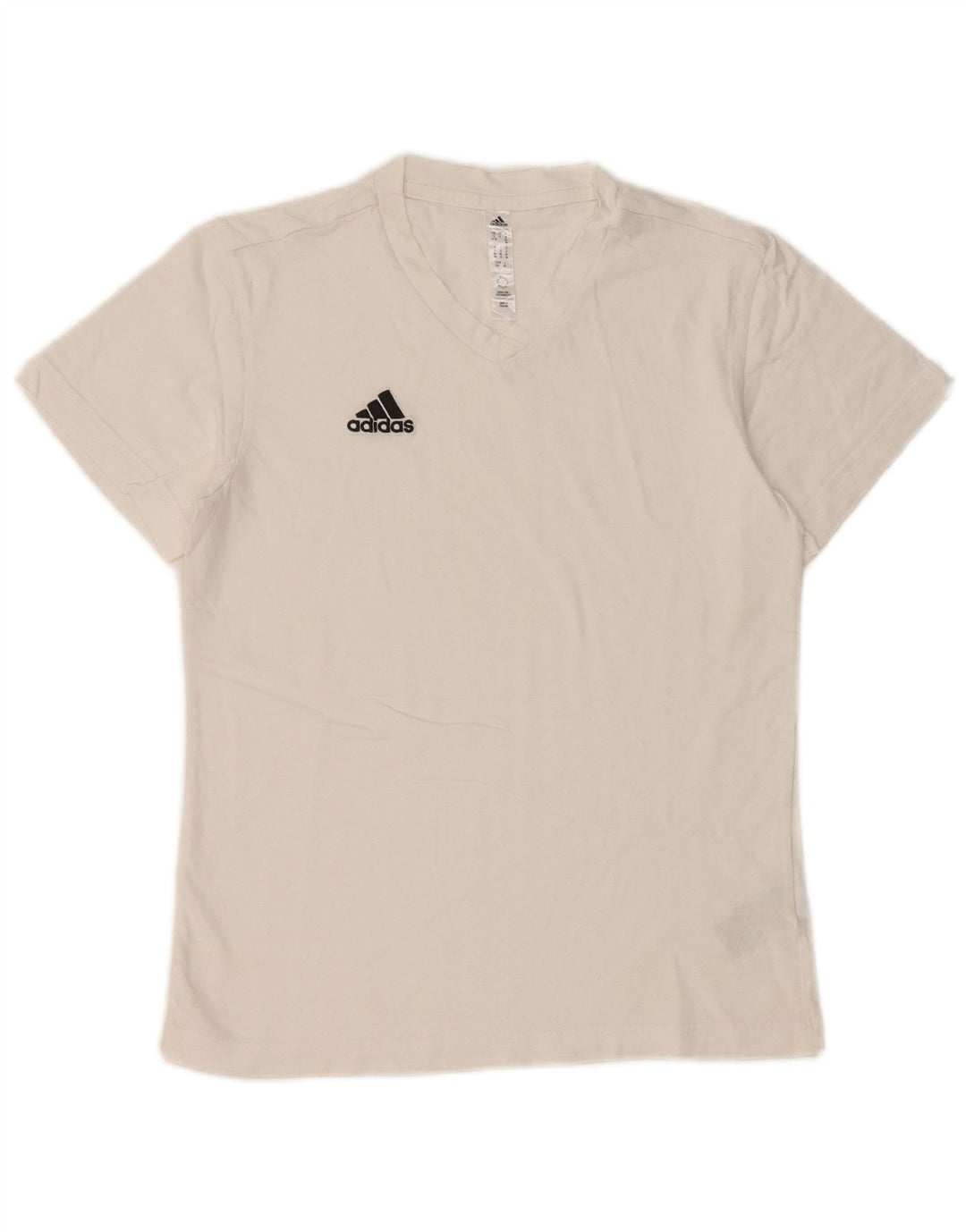 ADIDAS Camiseta para mujer Top UK 8/10 Small White Cotton