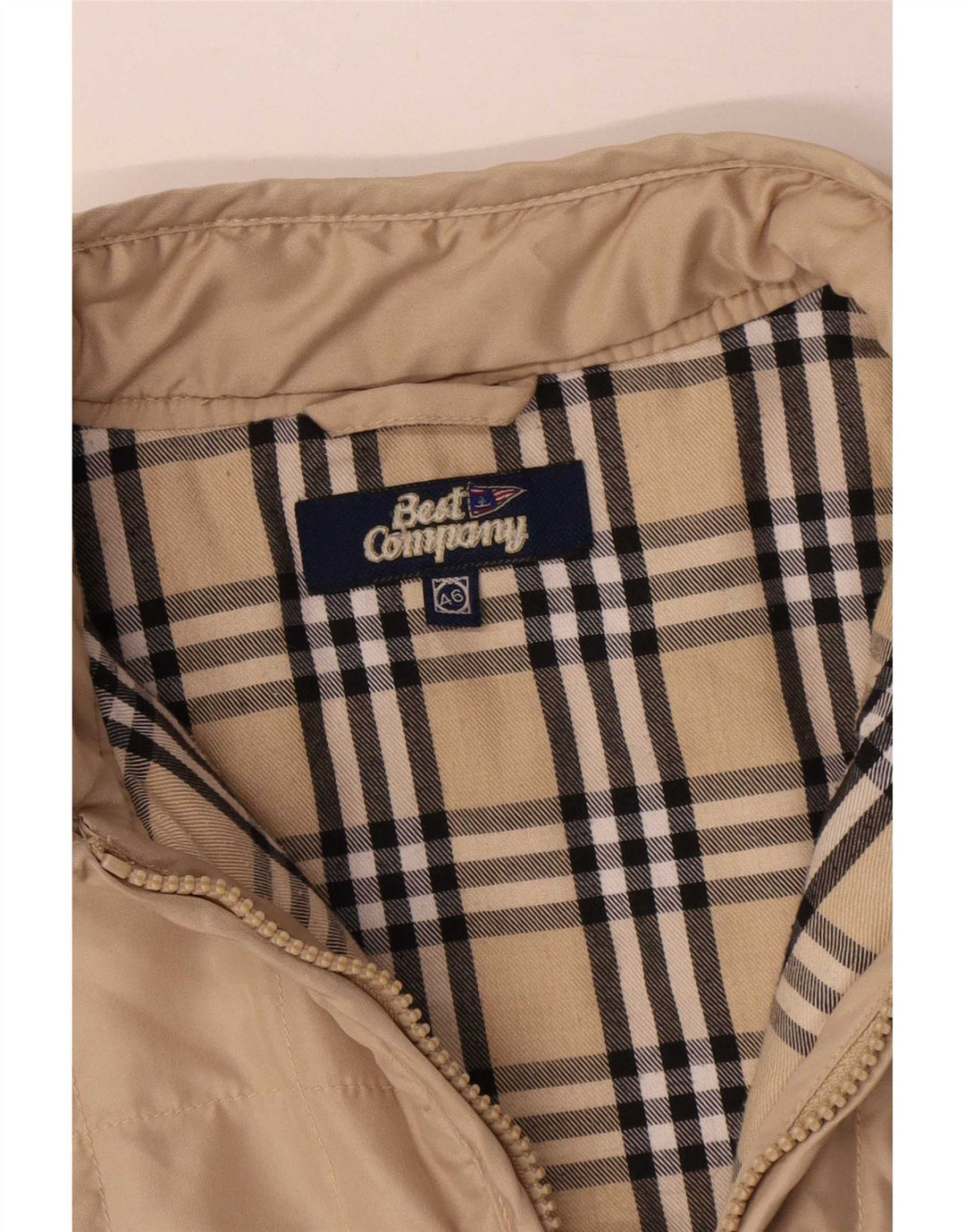 Chaqueta acolchada para mujer Best Company IT 46 Poliéster beige grande