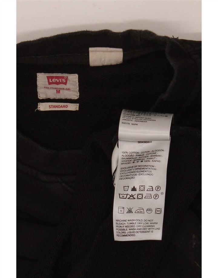 Levi's Sudadera extragrande estándar para mujer, talla 44, talla mediana, color negro