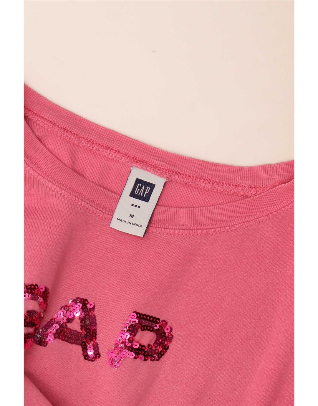 Gap Camiseta gráfica para mujer Top UK 42 Medium Pink