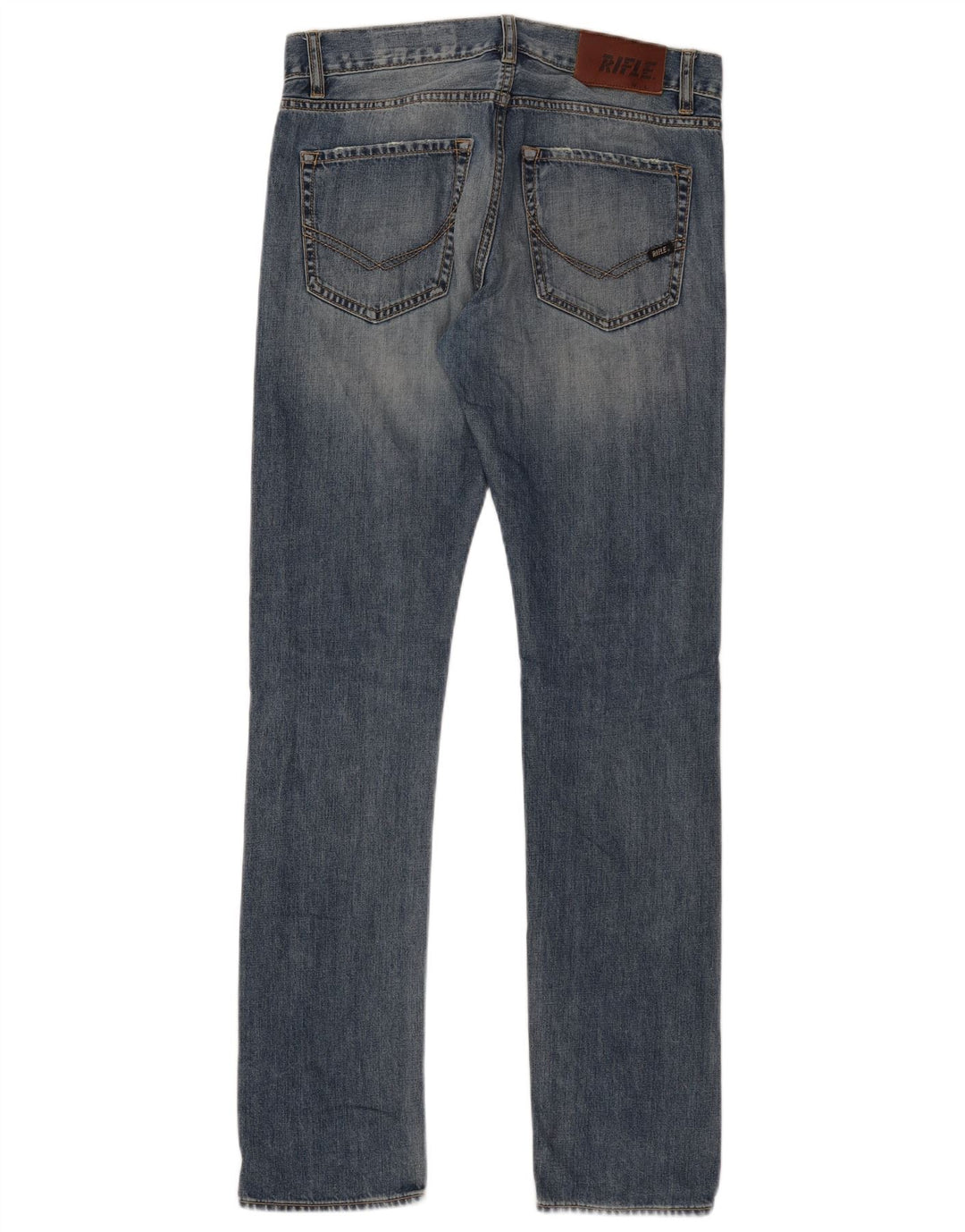 Vaqueros rectos para hombre Rifle W30 L33 Algodón azul