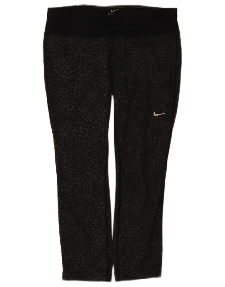 Nike Leggings Dri Fit para mujer Reino Unido 10 Pequeño Negro Geométrico