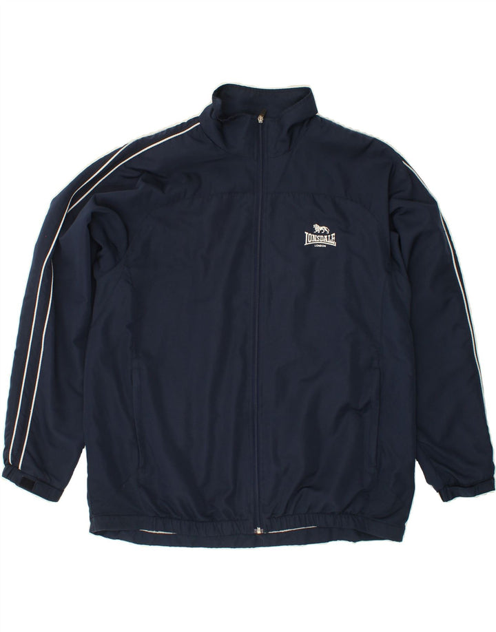 LONSDALE Chaqueta superior de chándal para hombre Poliéster azul marino grande