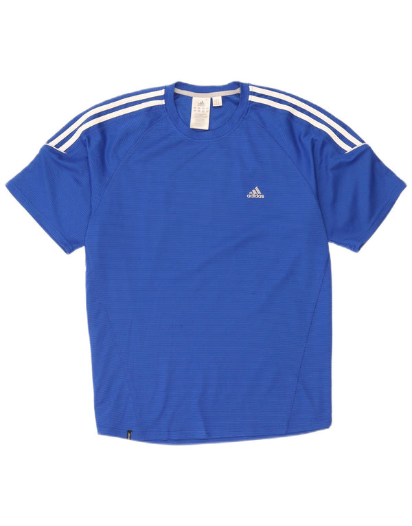 Adidas Hombre Camiseta Top Grande Azul Poliéster