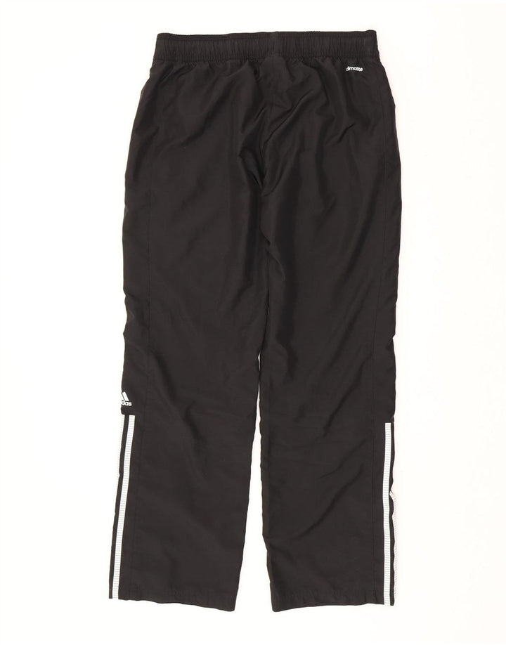 ADIDAS Mujer Climalite Chándal Pantalones UK 12/14 Mediano Negro Poliéster