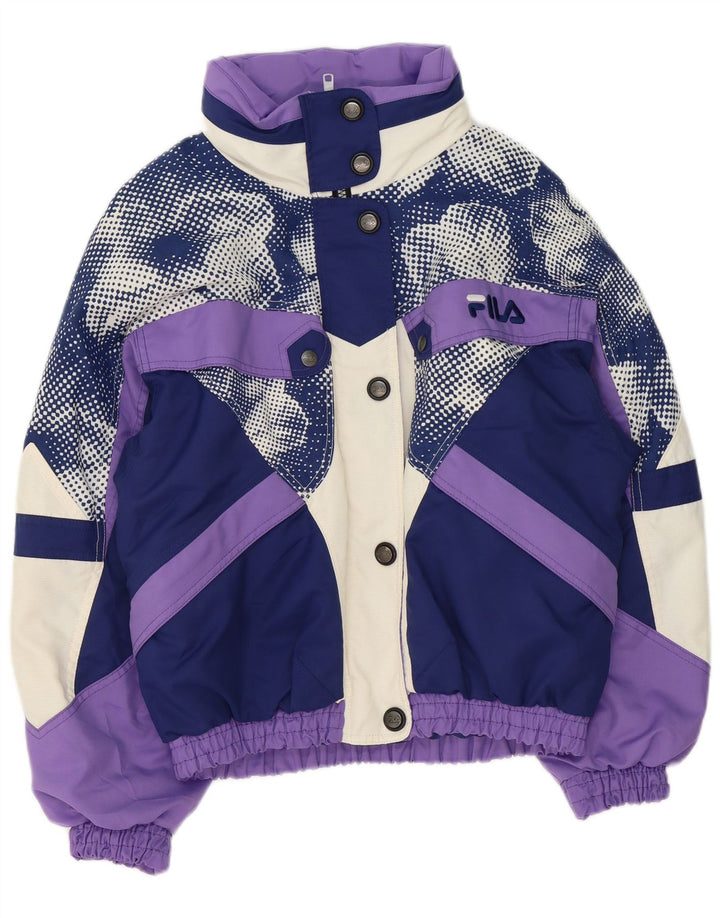 Fila Chaqueta de esquí holgada para mujer IT 42 Medium Purple Poliéster Retro