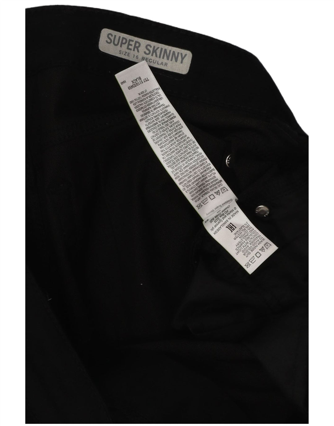 Marks & Spencer Jeans Capri Regulares para Mujer Reino Unido 46 Grande W38 L21 Negro