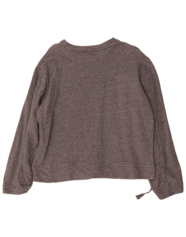 Zara Mujer Sudadera De Gran Tamaño Jersey UK 10 Small Gris Moteado