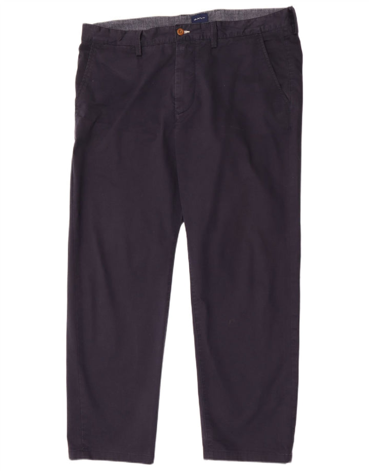 Gant Pantalón chino regular para hombre W38 L30 Algodón azul marino