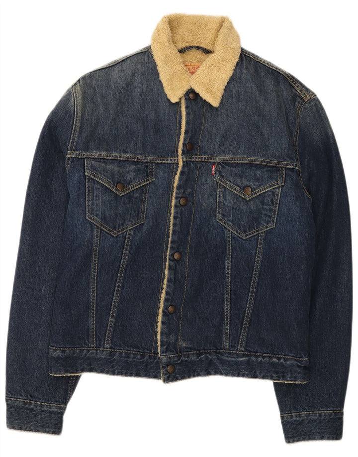Levi's Chaqueta vaquera Sherpa para hombre UK 38 Algodón azul medio