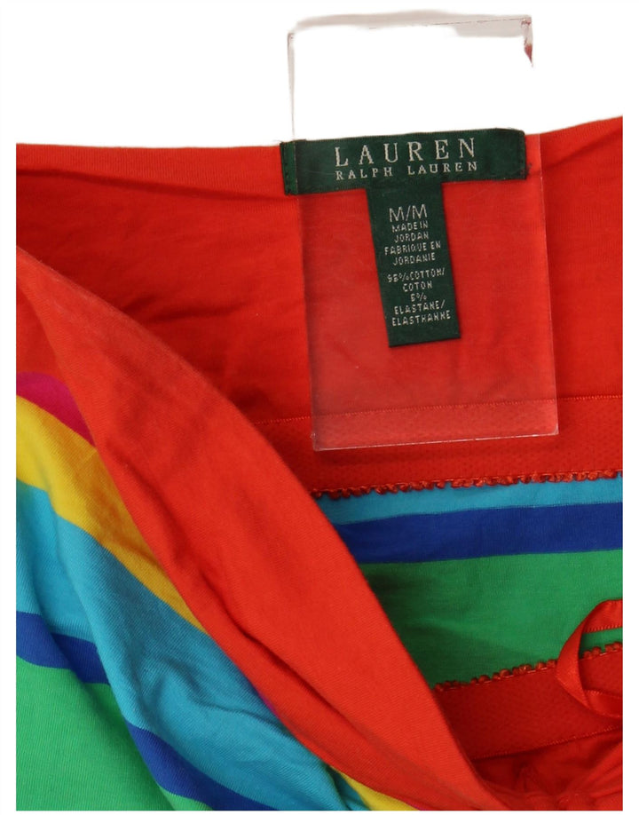 Ralph Lauren Top corto halter para mujer Reino Unido 12 Mediano Rayas multicolores