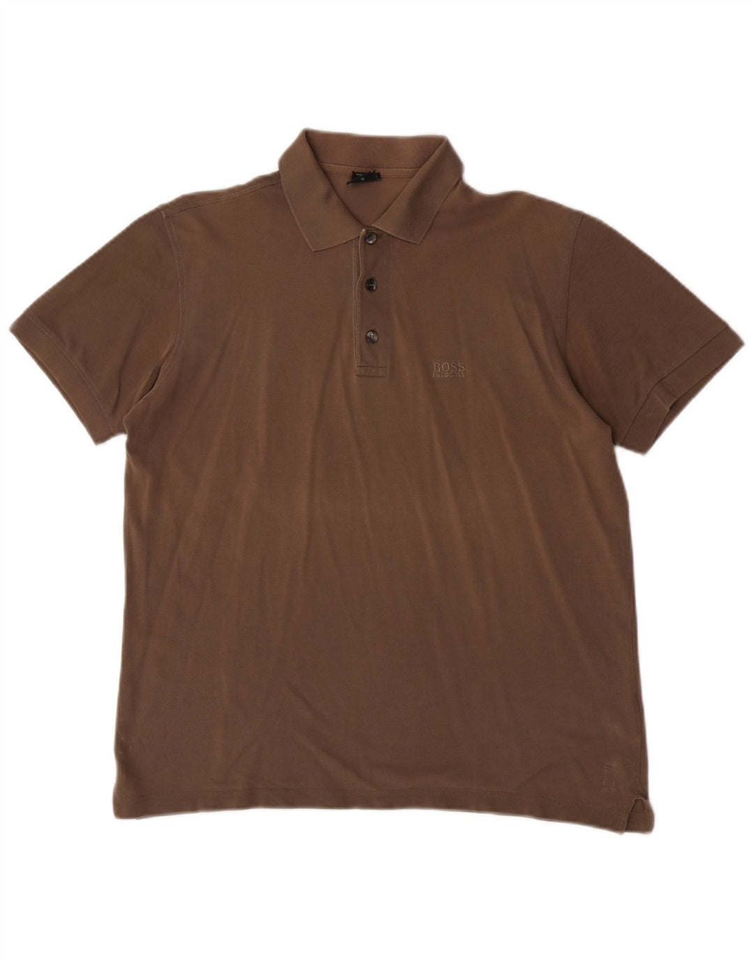 Polo Hugo Boss Hombre Pequeño Algodón Marrón