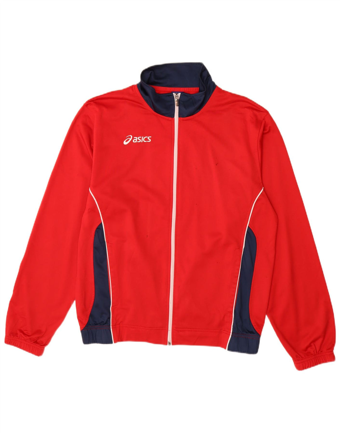 Asics Hombre Chándal Top Chaqueta XL Rojo Colorblock