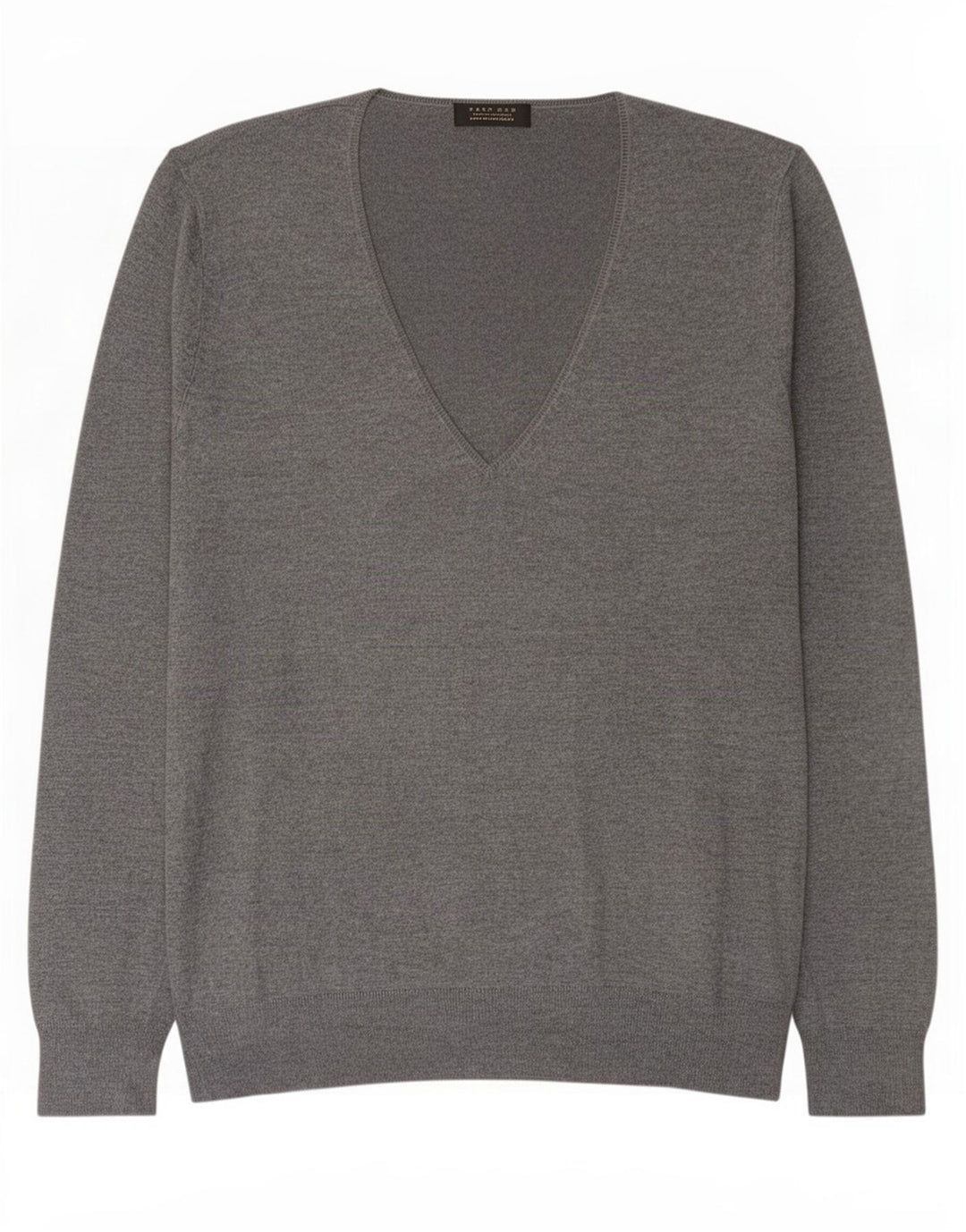 Zara Hombre Jersey Cuello Pico Jersey XL Gris