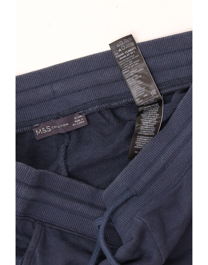 Marks & Spencer Pantalones de Chándal para Mujer Joggers UK 12 Medium Azul Marino