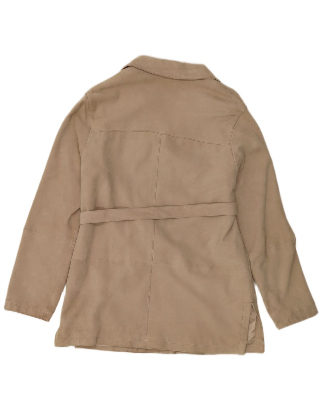 Ombraluce Chaqueta tipo blazer de ante con 4 botones para mujer IT 42 Beige medio