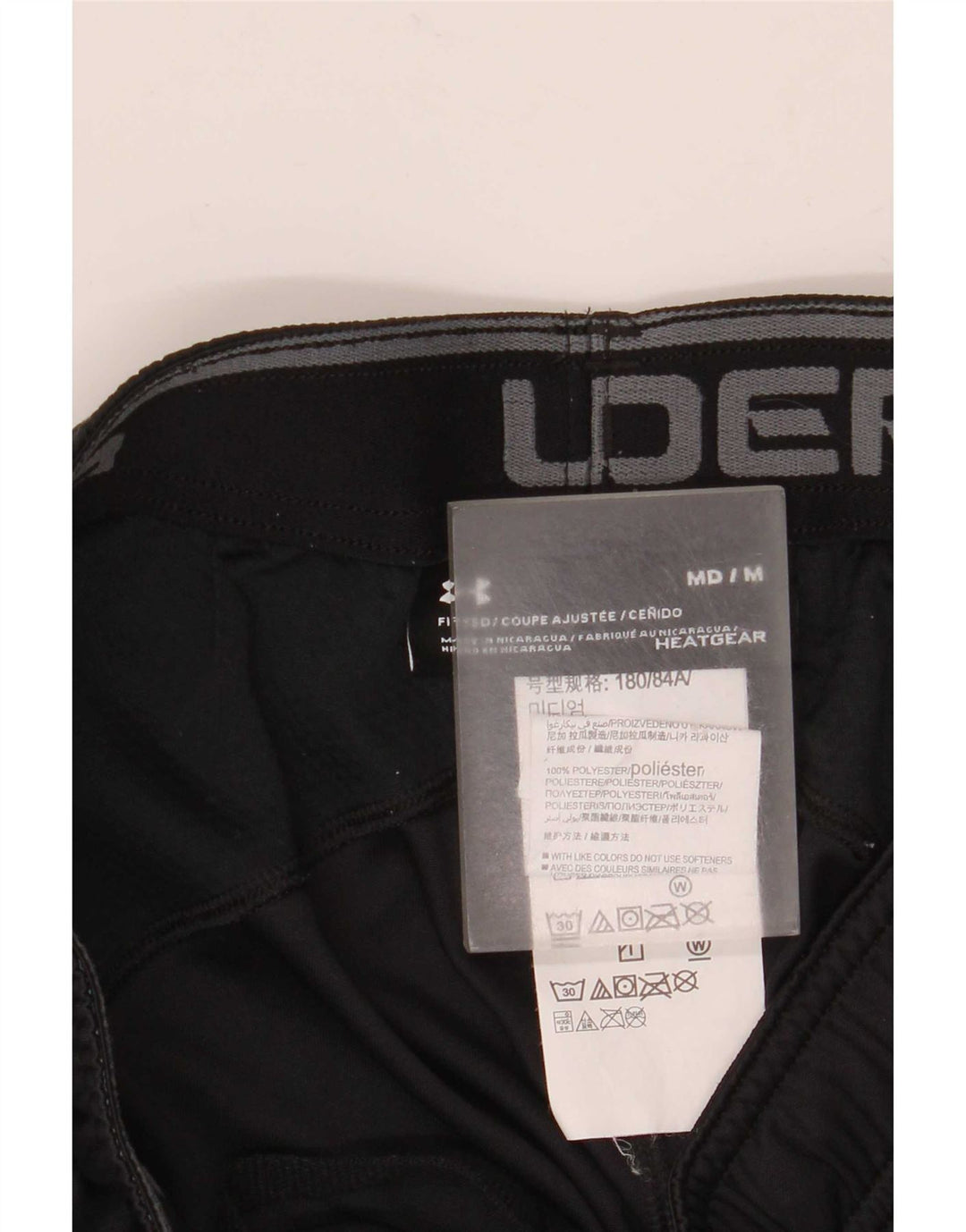 Under Armour Pantalones cortos deportivos para hombre Poliéster negro mediano