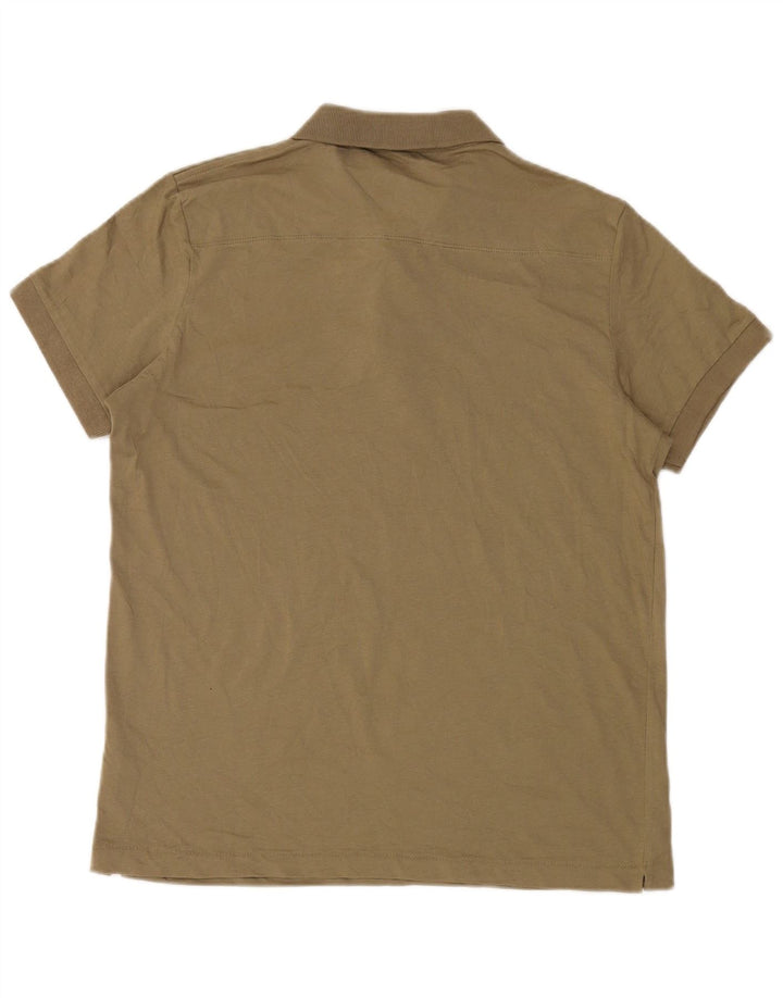 French Connection Polo para hombre de algodón caqui grande