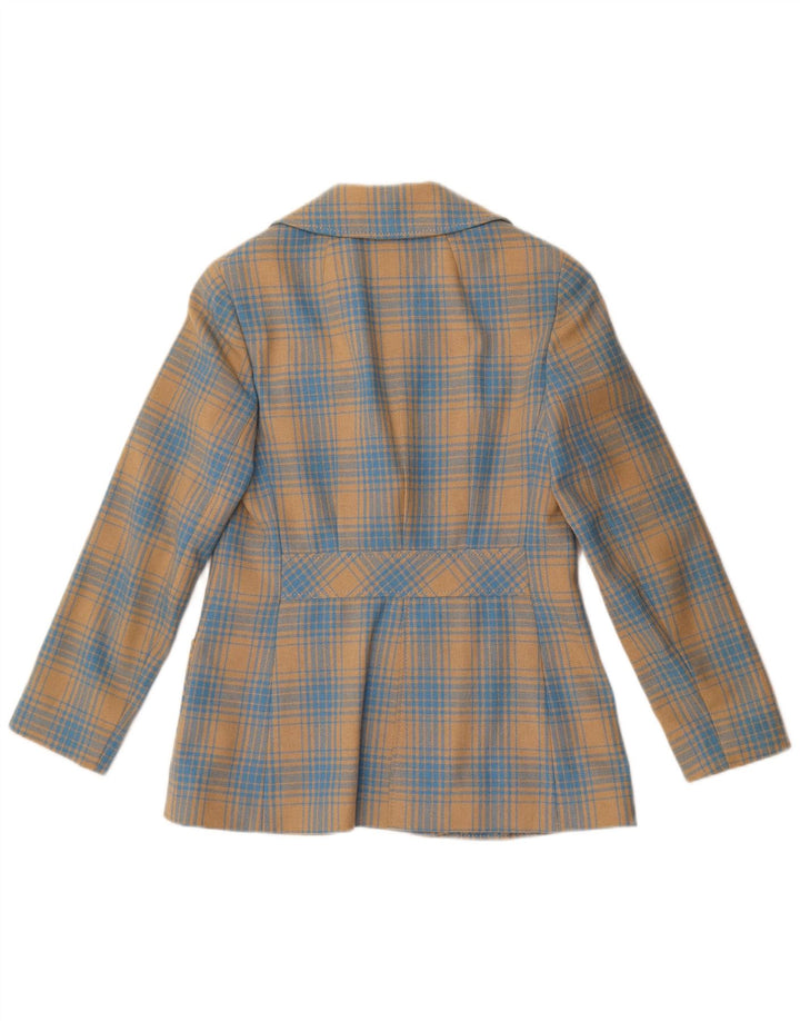 Stylbert Chaqueta tipo blazer de 3 botones para mujer UK 10 Small Blue Check