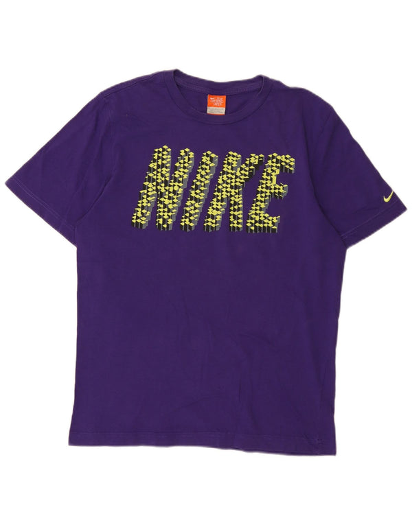 Nike - Camiseta con gráfico regular para hombre, talla pequeña, algodón morado