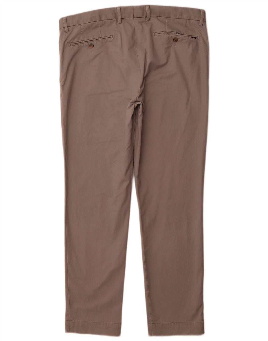 POLO RALPH LAUREN Pantalón de traje ajustado para hombre W36 L30 Algodón gris