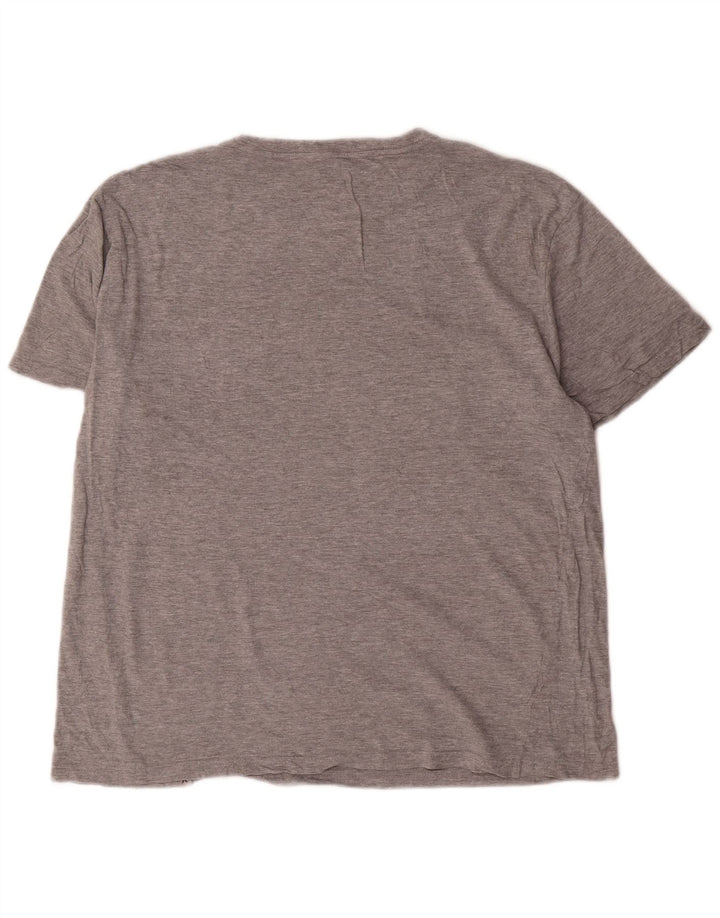 Hurley - Camiseta gráfica para hombre, parte superior de algodón gris medio