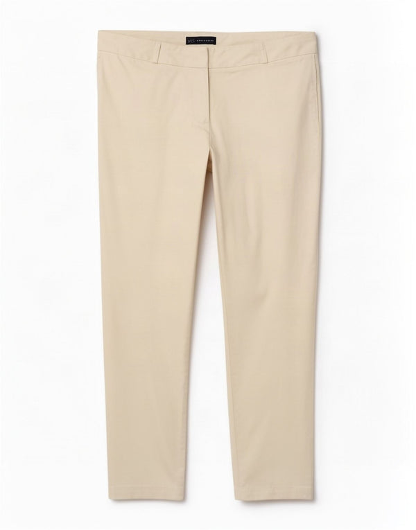 Marks & Spencer Pantalones Chinos Cortos para Mujer UK 10 Small W30 L25 Algodón Blanco