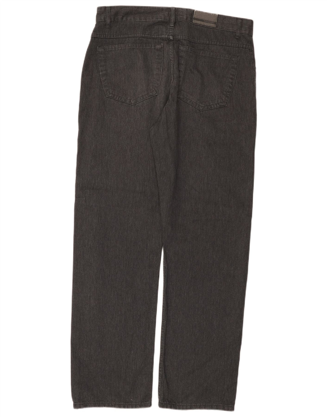 Marks & Spencer Pantalones informales rectos para hombre W34 L31 Gris en espiga