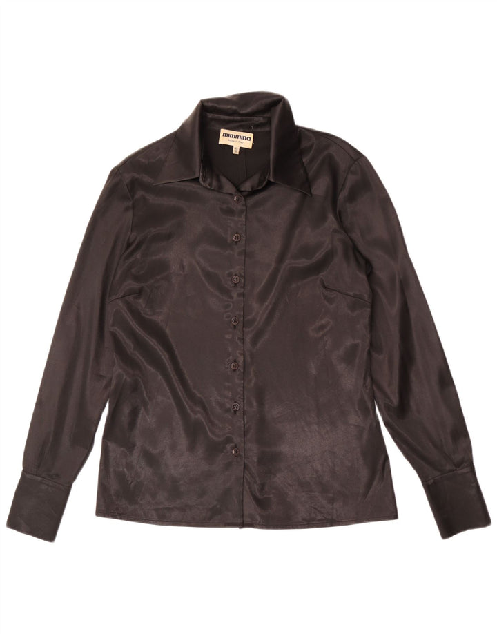 MIMMINA Blusa Camisa Mujer IT 42 Mediano Negro Poliéster