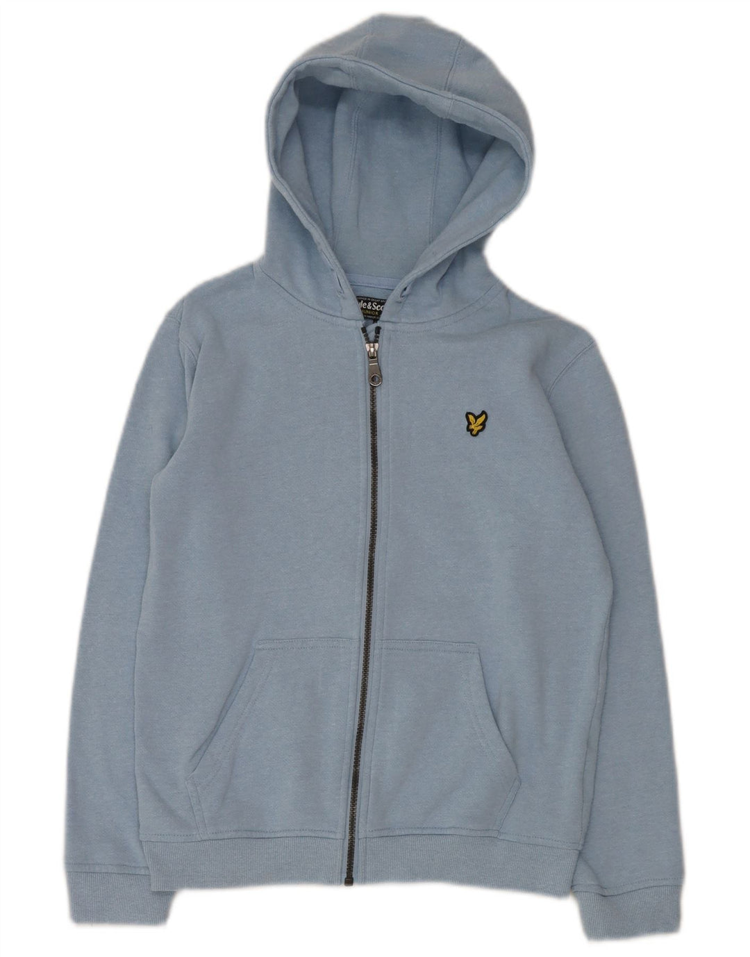LYLE & SCOTT Sudadera con capucha y cremallera para niño 12-13 años Algodón azul