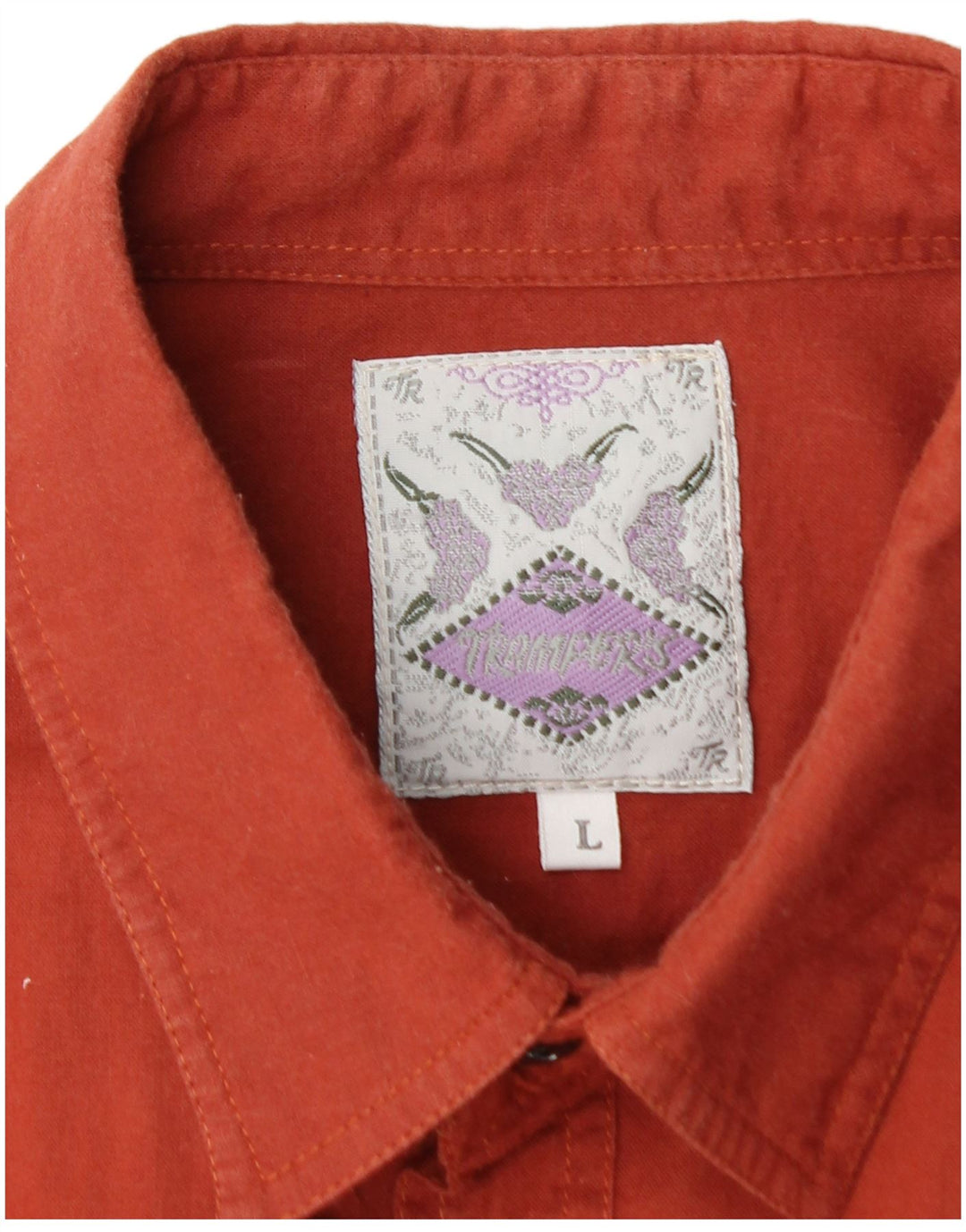 Camisa VINTAGE para hombre grande roja