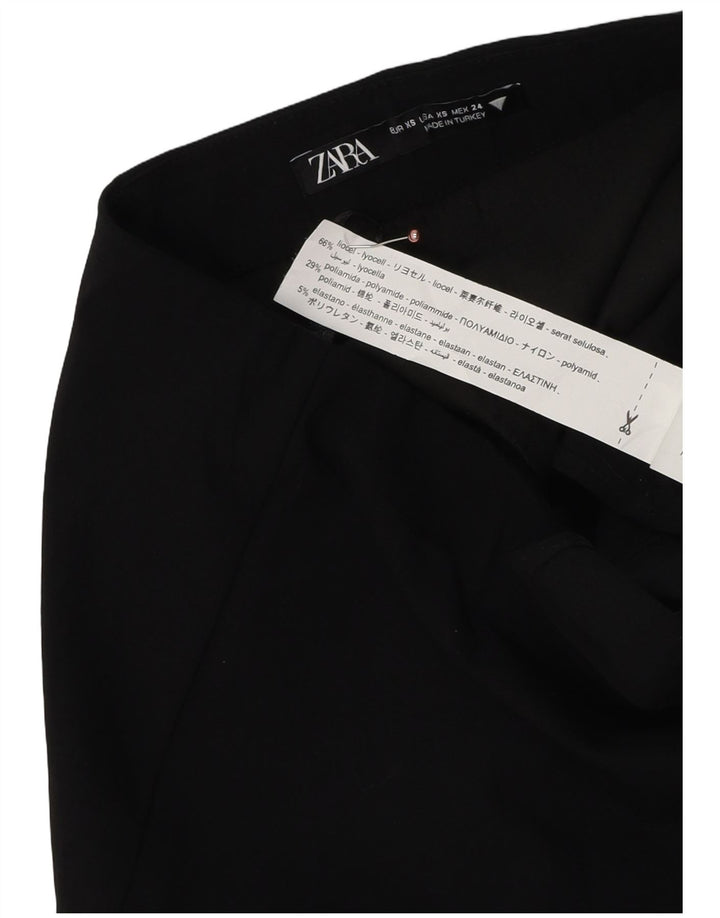 Zara Mujer Minifalda XS W24 Lyocell Negro
