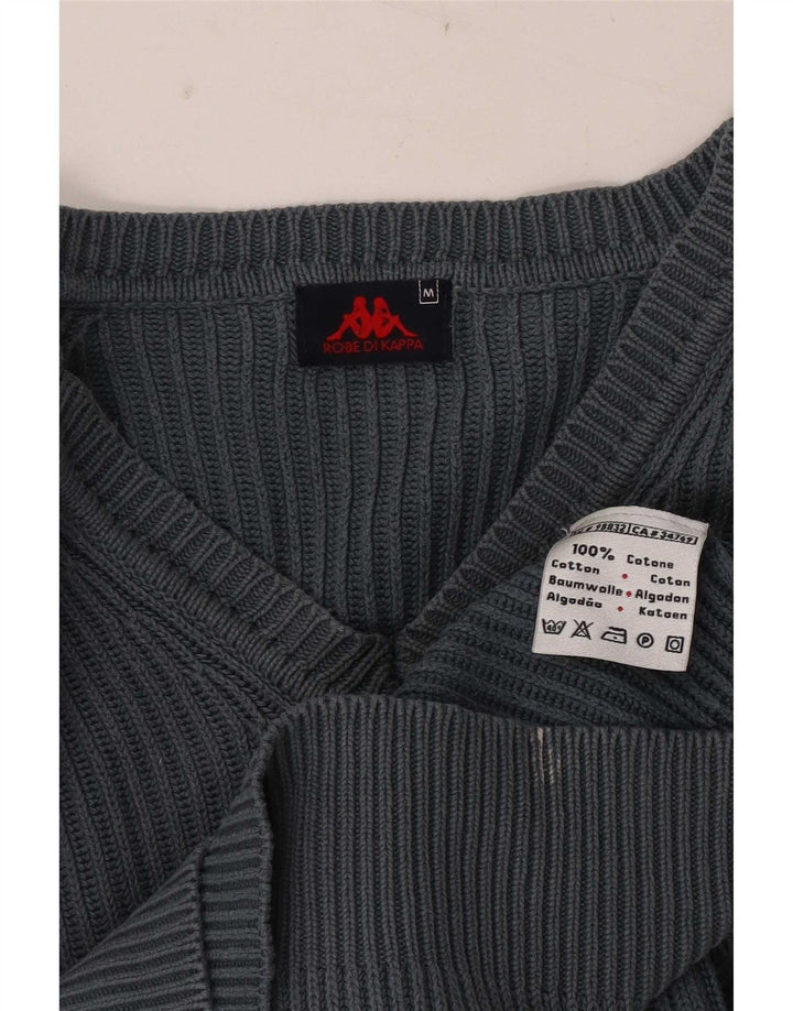 Kappa Hombre Jersey Con Cuello En V Jersey De Algodón Gris Medio