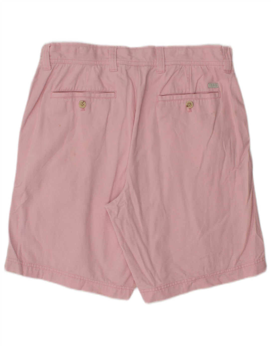 IZOD Pantalones cortos chinos para hombre W34 Algodón rosa grande