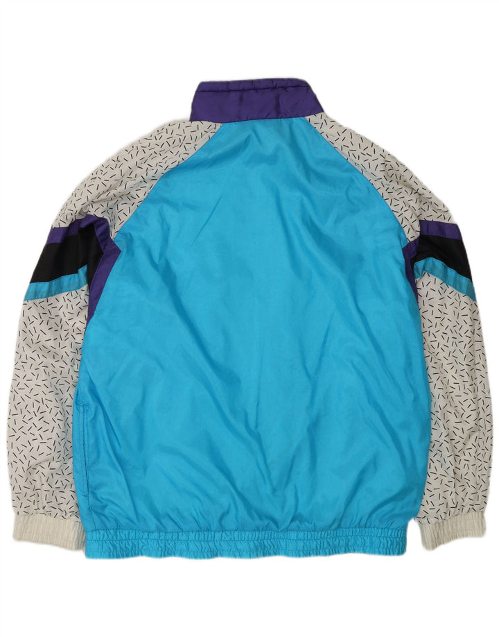 HUMMEL Chaqueta superior de chándal para hombre XL Nylon color block azul