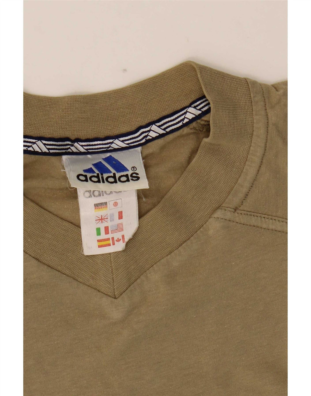 Camiseta Adidas Hombre Top Medium Khaki Algodón
