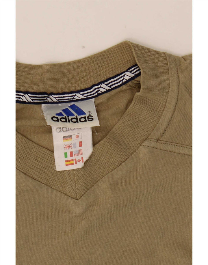Camiseta Adidas Hombre Top Medium Khaki Algodón