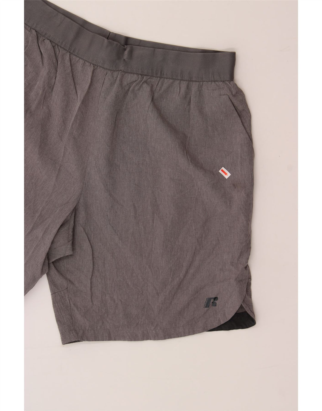 RUSSELL ATHLETIC Mens Sport Shorts Large Grey Polyester Vintage Russell Athletic and Second-Hand Russell Athletic from Messina Hembry 