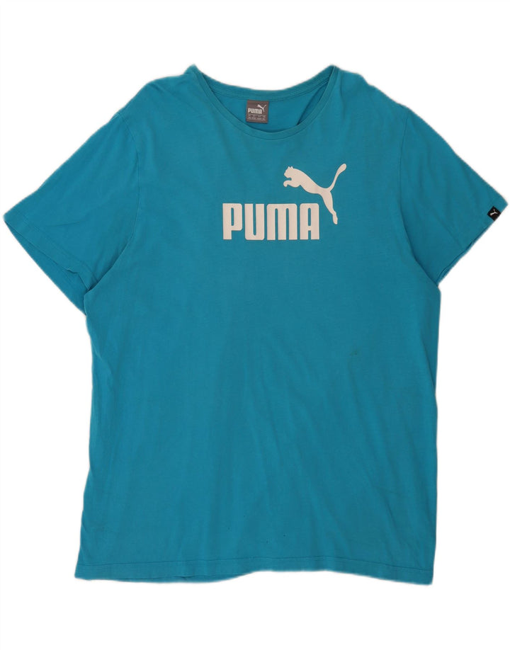 Puma Camiseta gráfica para hombre Top 2XL Azul