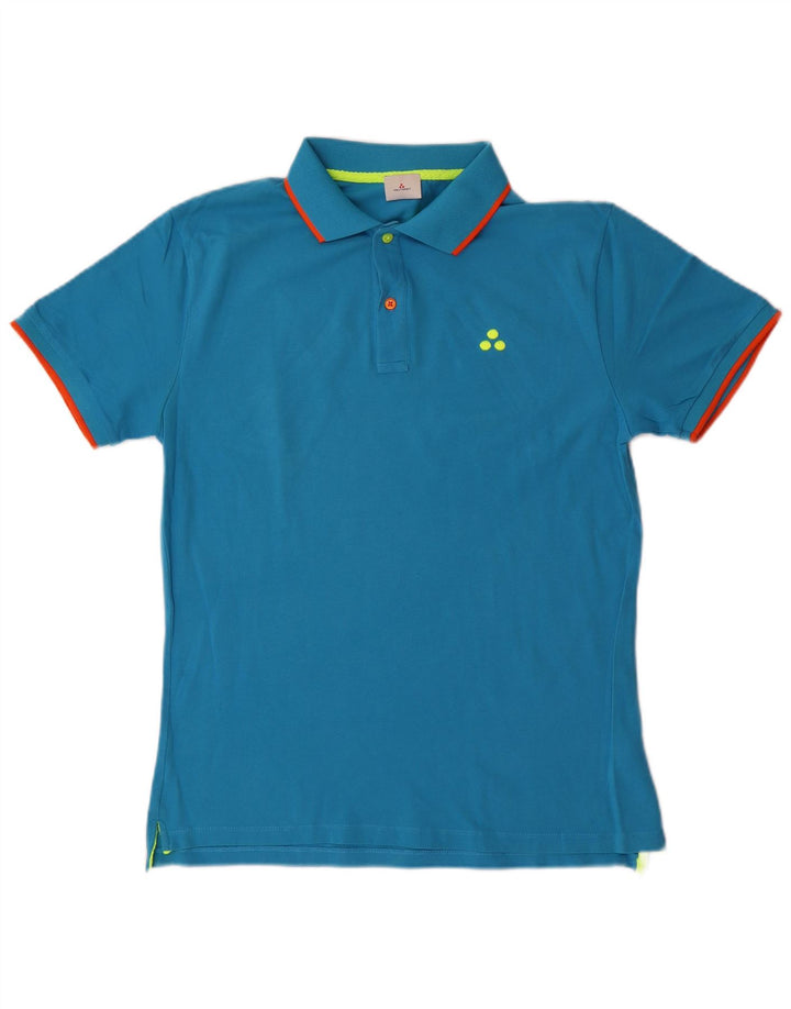 PEUTEREY Polo Hombre Algodón Azul Medio