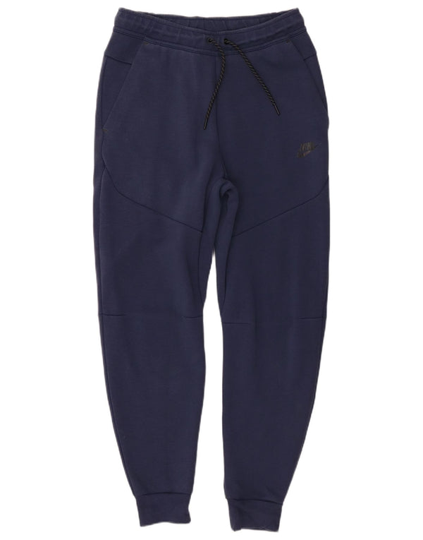 Nike Hombre Pantalones De Chándal Joggers Small Azul Marino Algodón