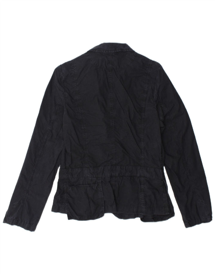 MAX & CO. Chaqueta tipo blazer de 3 botones para mujer IT 46 Grande Negro