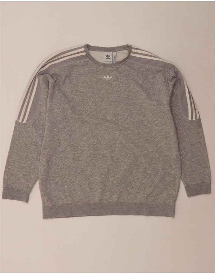 ADIDAS Sudadera Hombre Jumper XL Gris Algodón Moteado